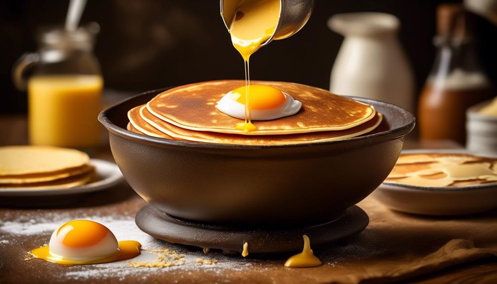 enhancing pancakes with egg