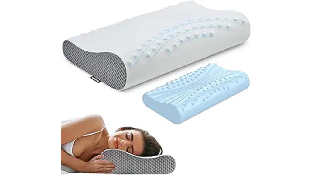 ergonomic memory foam neck pillow