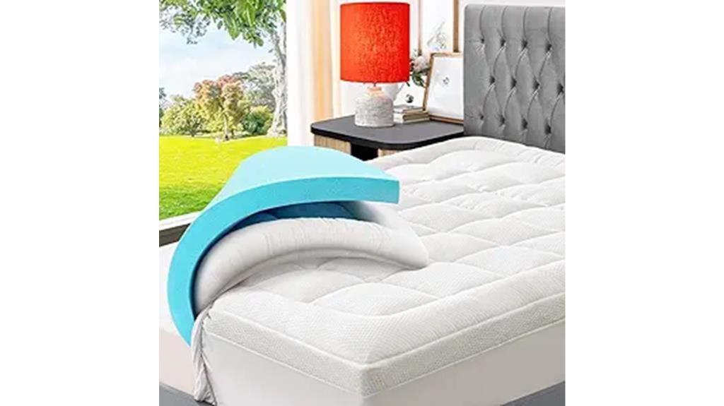ergonomic supportive cooling mattress topper