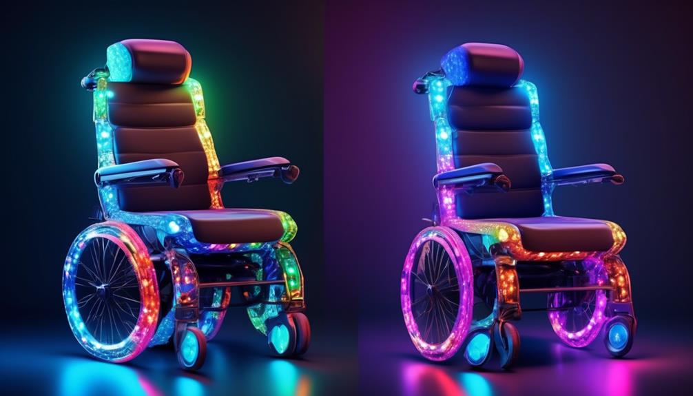 expressing individuality through wheelchair lights