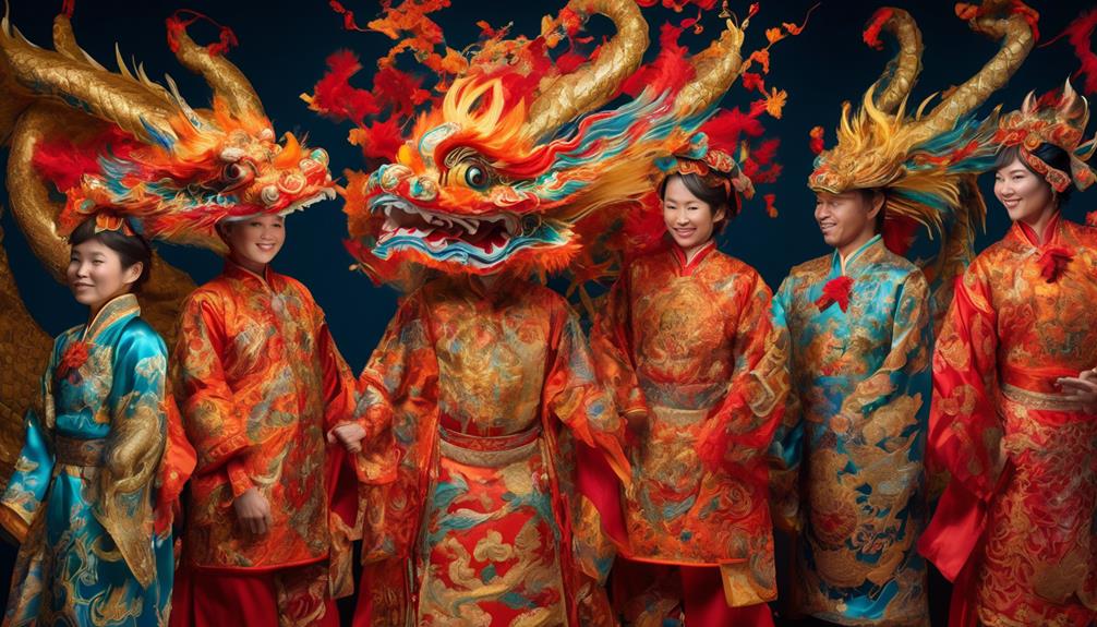 exquisite dragon dance costumes