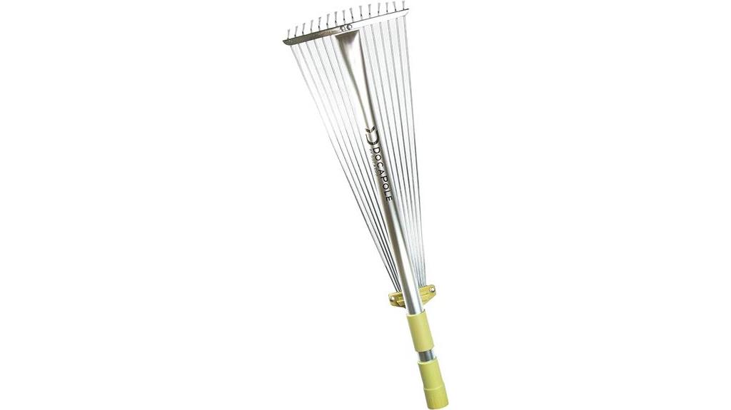 extendable pole for roof raking