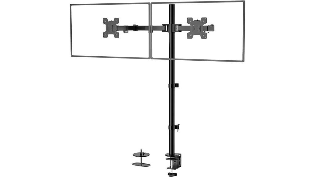 extra tall dual monitor mount