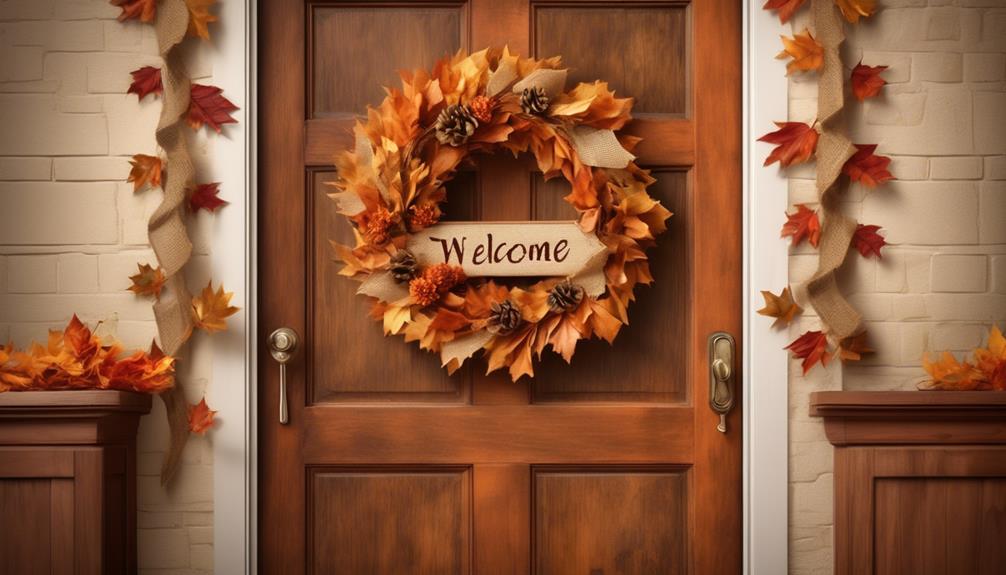 fall themed door decorations