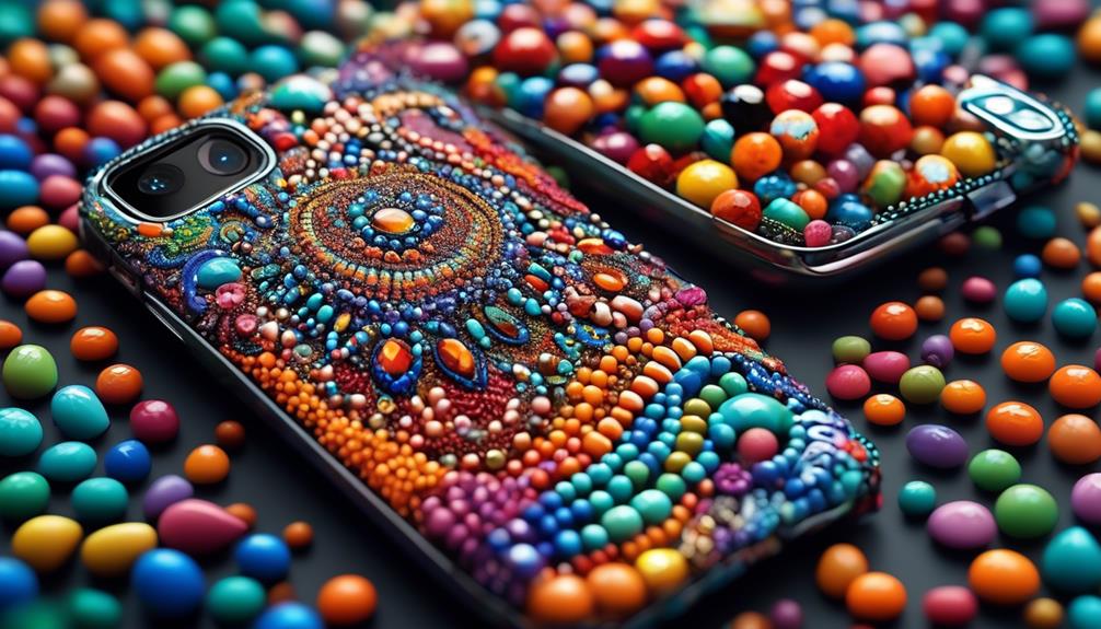 fashionable phone case beads