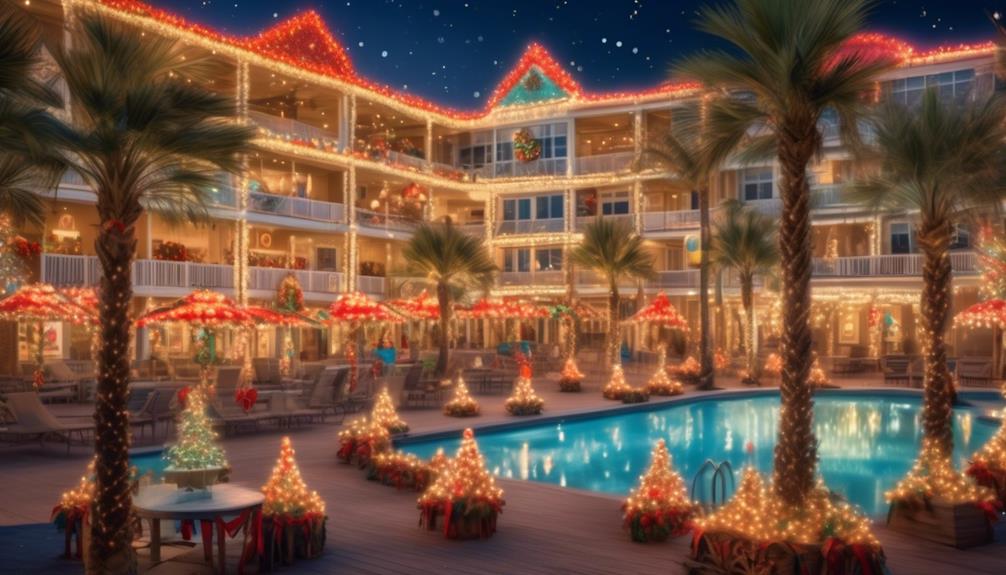 festive beachfront hotels decor