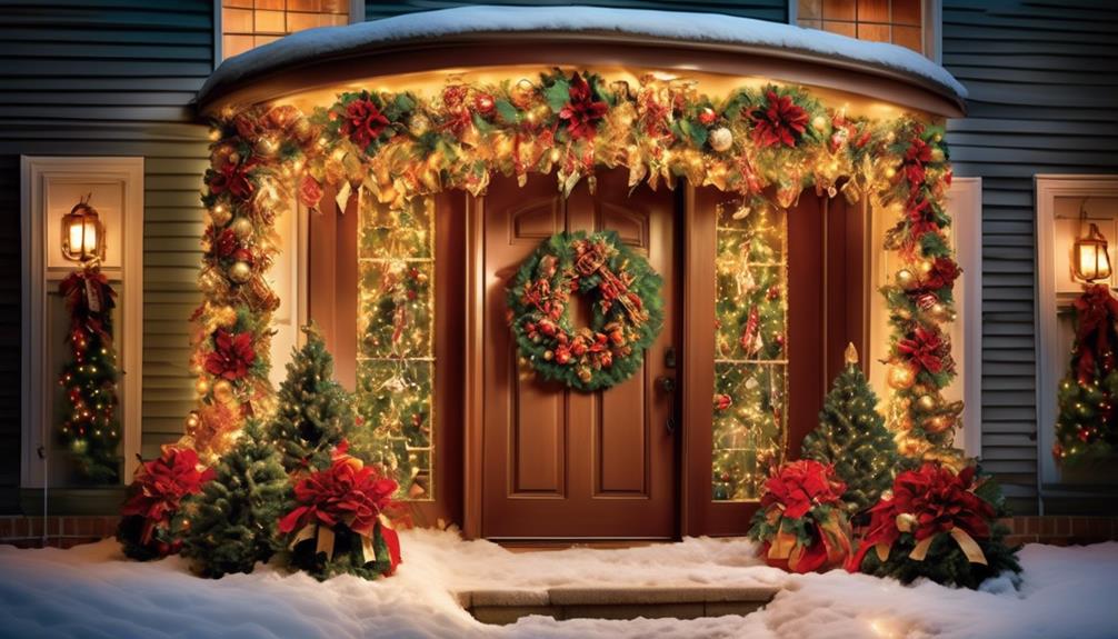 festive decorations for doors