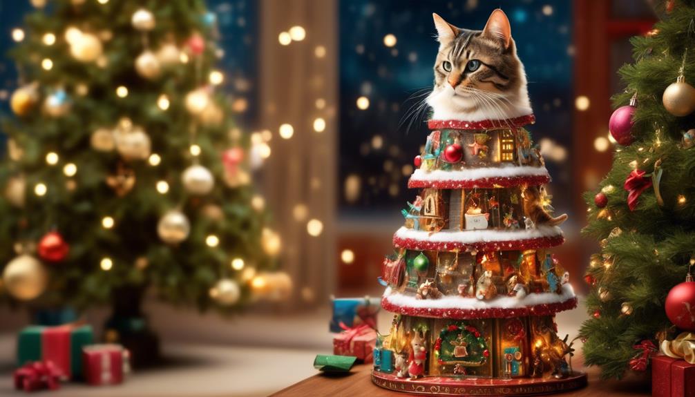 festive feline furniture adornment