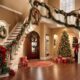 festive holiday decorations for entryway