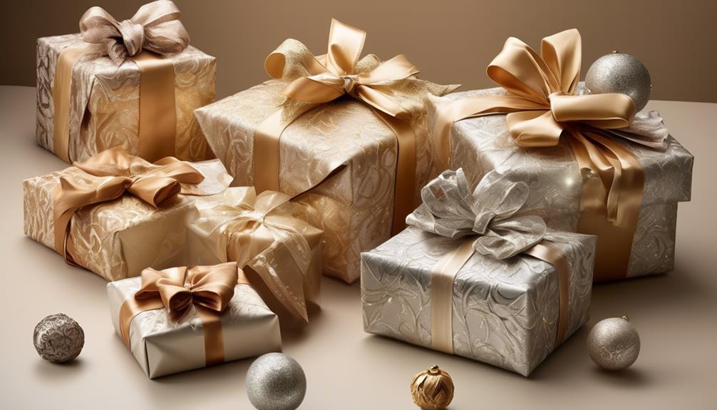 festive holiday gift wrapping