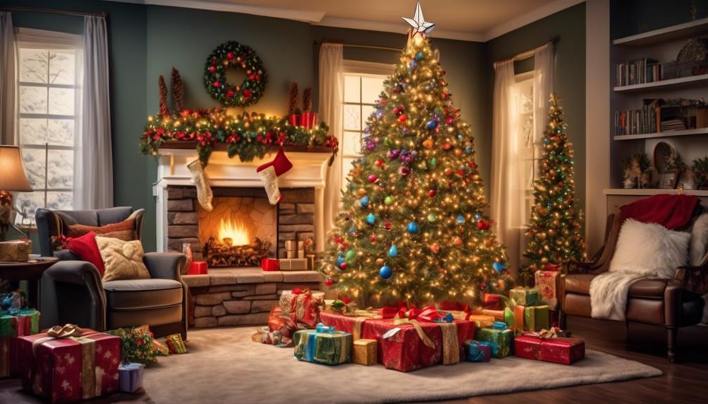 festive holiday tree decorations