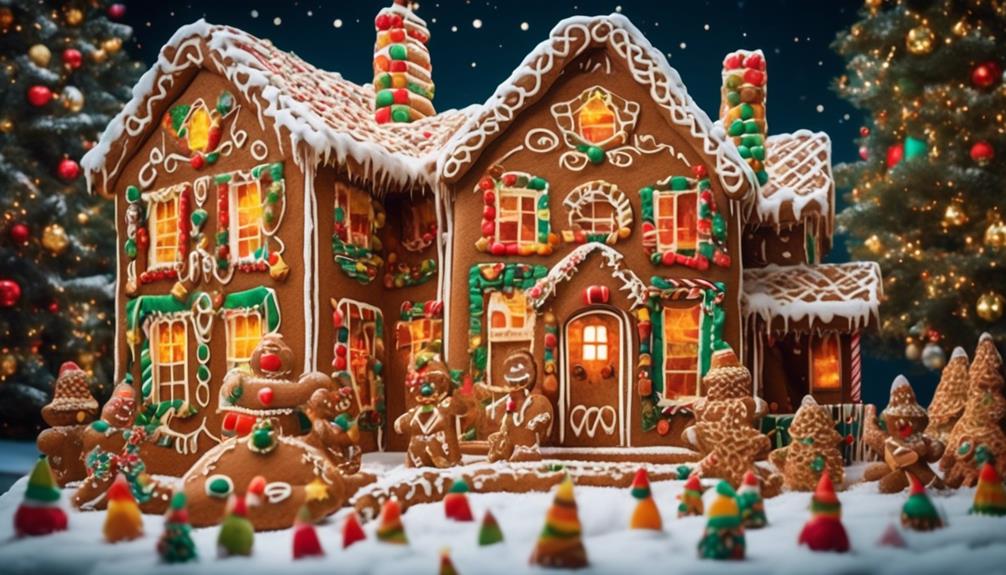 festive kwanzaa gingerbread house