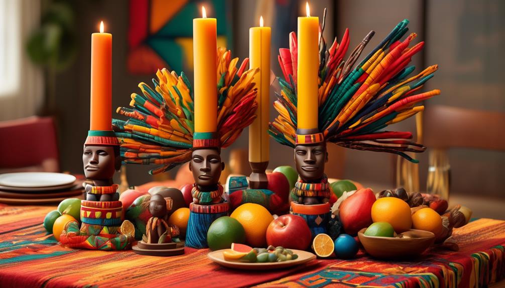 festive kwanzaa table decorations