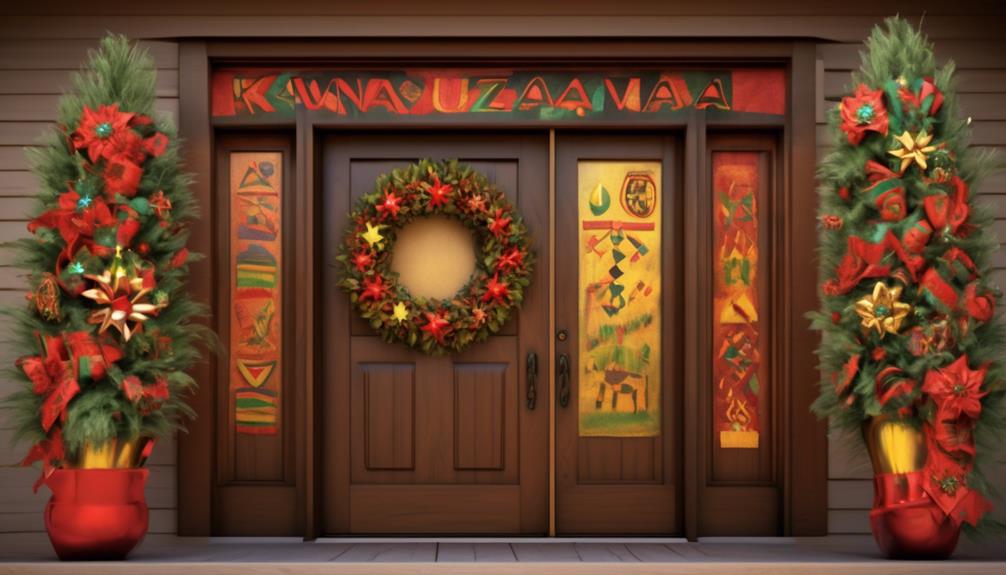 festive kwanzaa wreath decorations