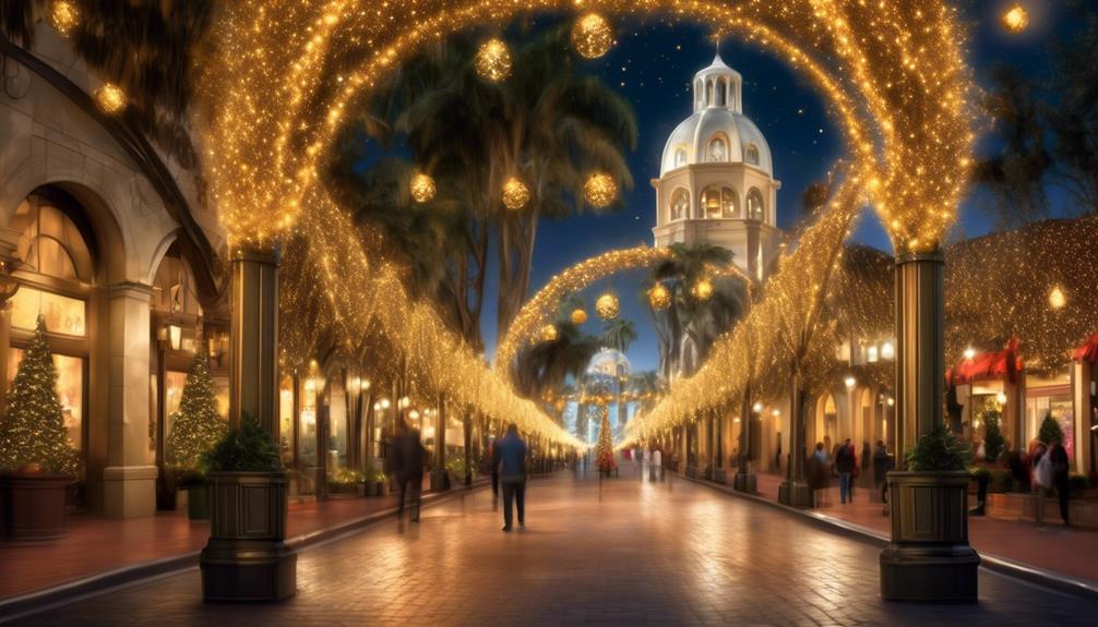 festive lights illuminate santa ana