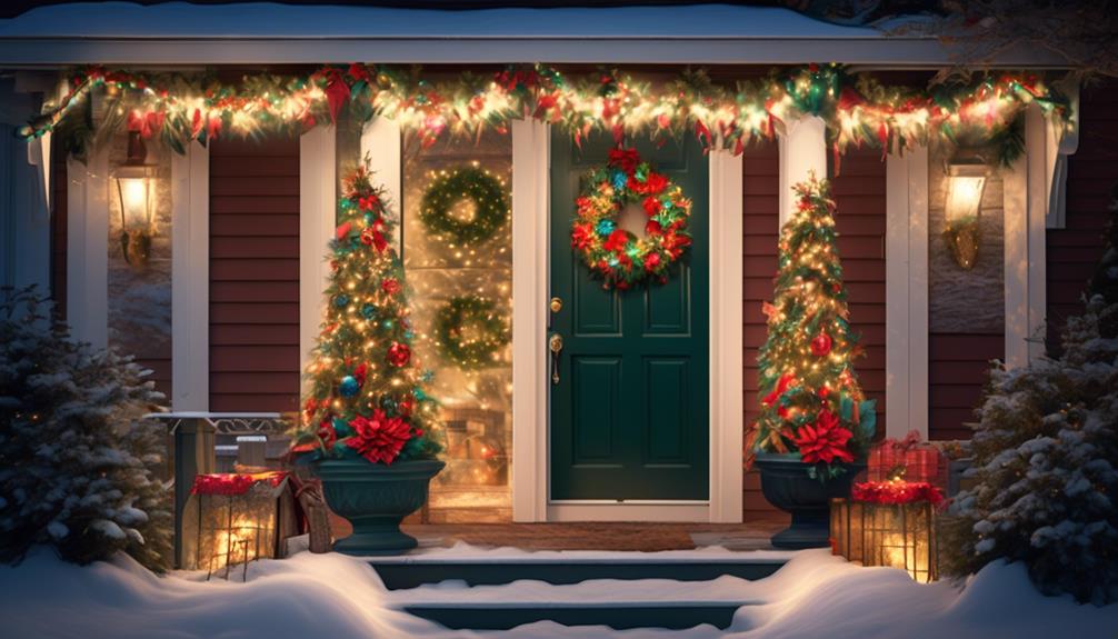 festive porch decorations enhance