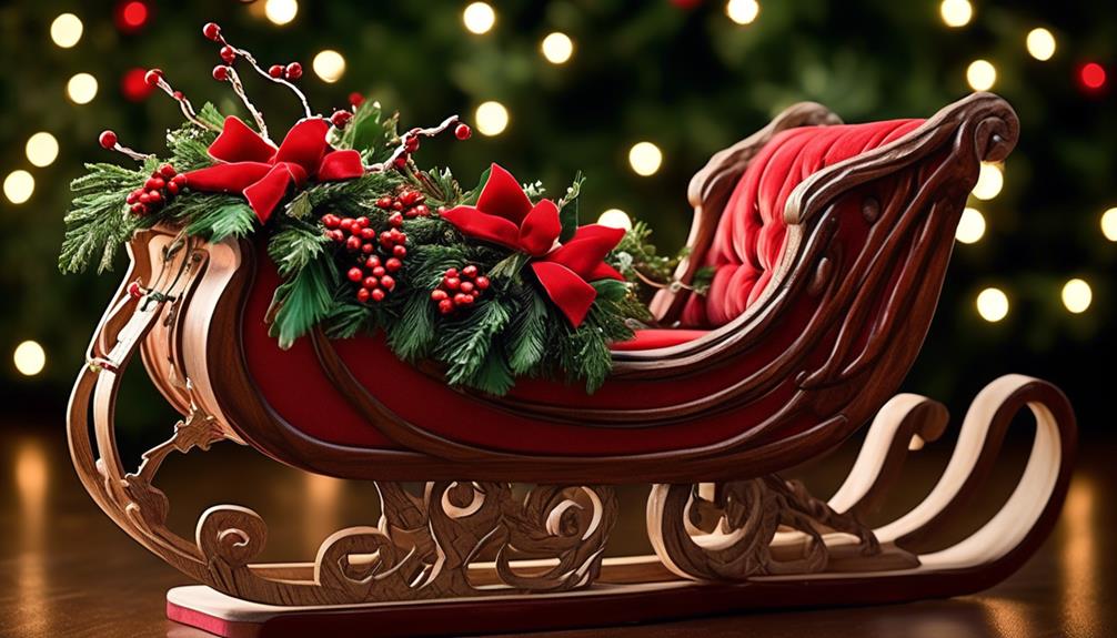 festive sleigh decoration inspiration