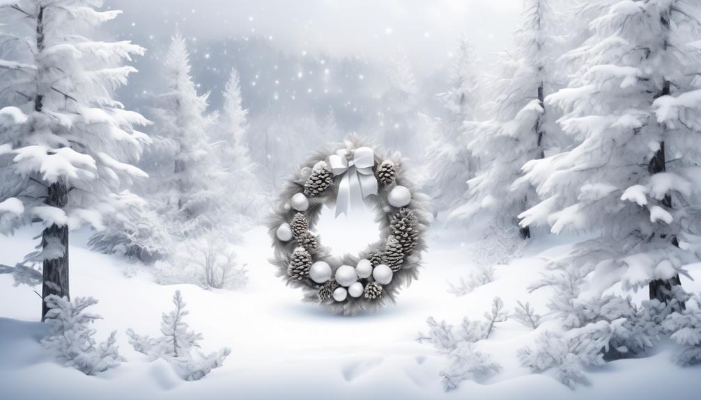 festive snowflake christmas wreath