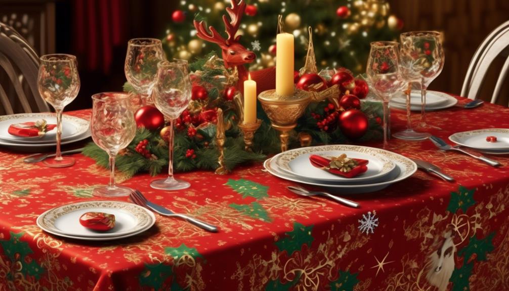 festive tablecloth decoration ideas