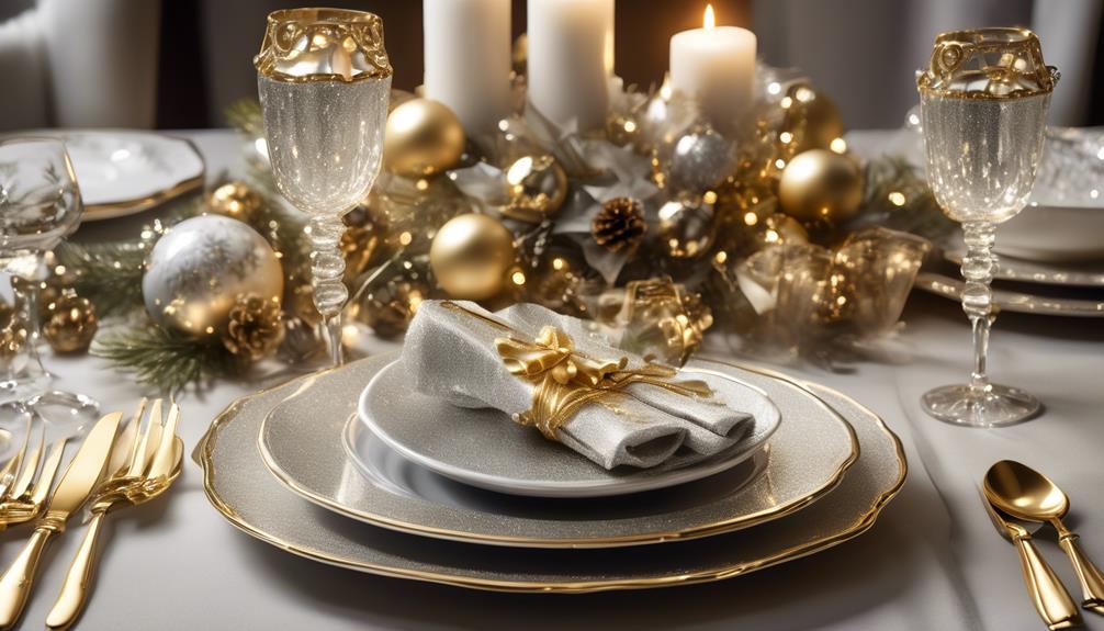 festive tableware for holidays
