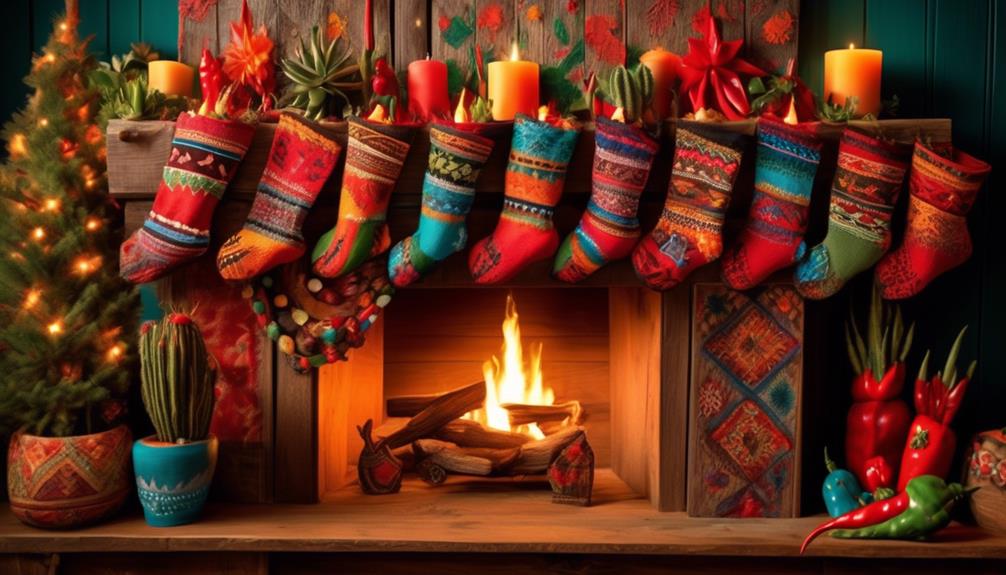 festive tex mex christmas stockings