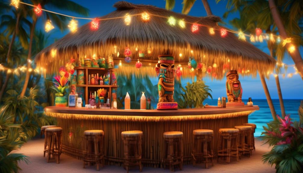 festive tiki bar design