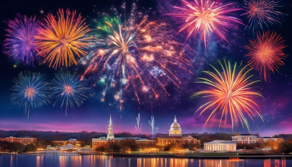 fireworks illuminate virginia s new year