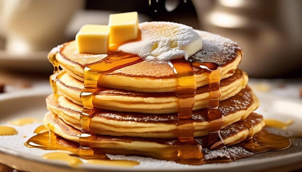 flavorful pancakes with honey
