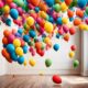 floating balloons touch the ceiling