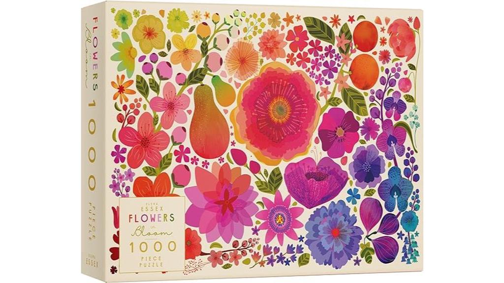 floral puzzle for grown ups