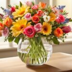 flowers in decorative vases