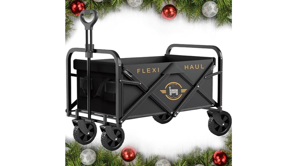 foldable wagon cart black