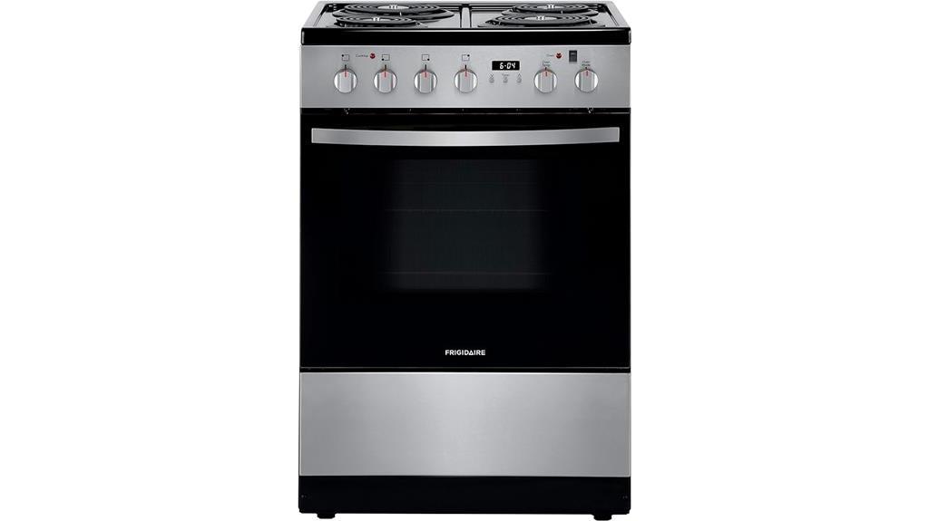 frigidaire electric range stainless steel