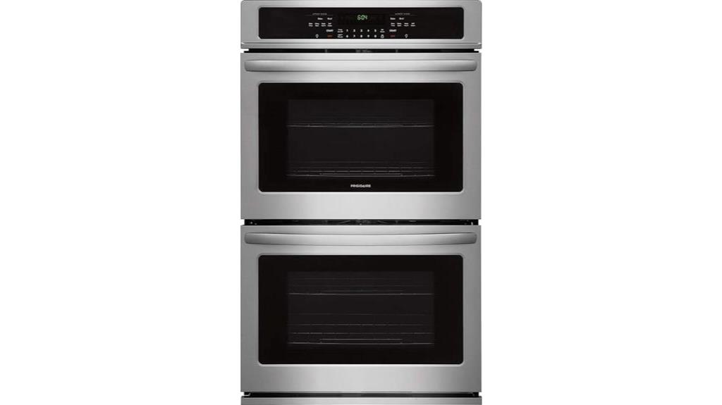 frigidaire stainless steel double wall oven