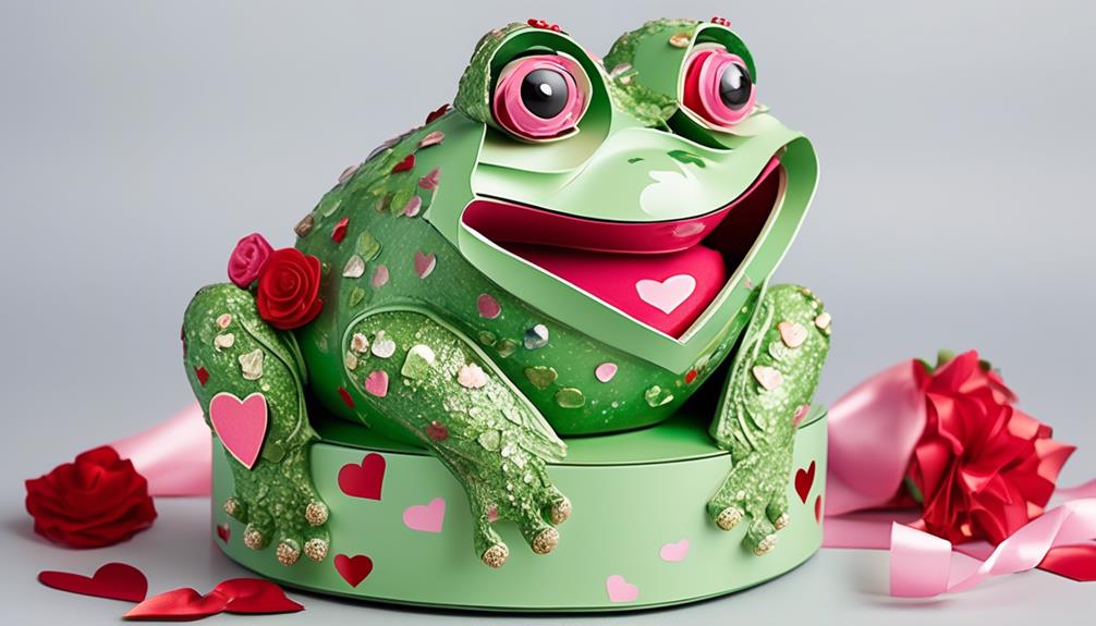 frog themed valentine box decorations