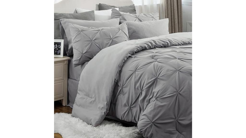 full size grey comforter