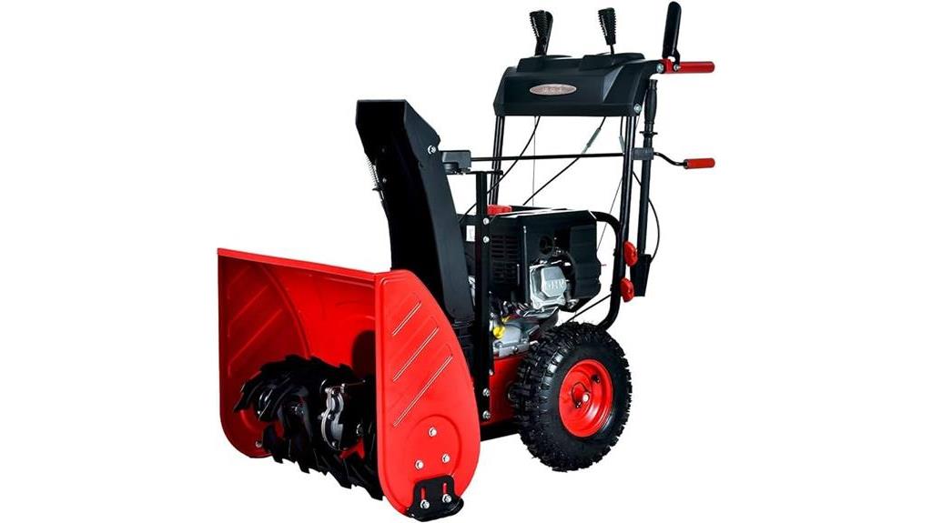 gas powered snow blower with electric start