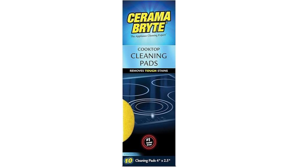 glass ceramic cleaning pads