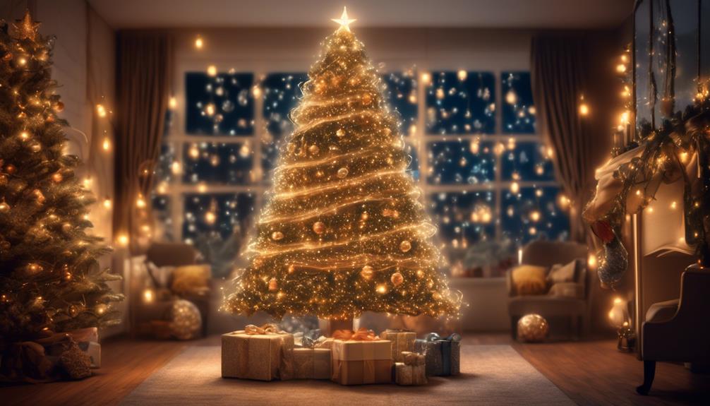 glowing christmas tree ornaments