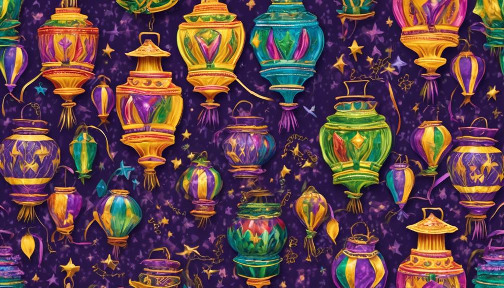 glowing decorative lanterns