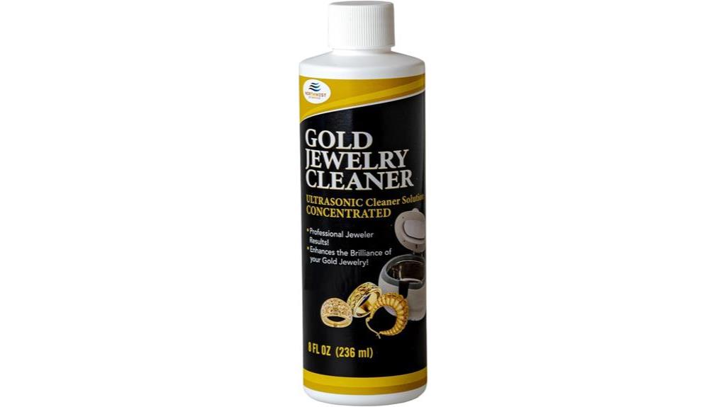gold jewelry cleaner solution