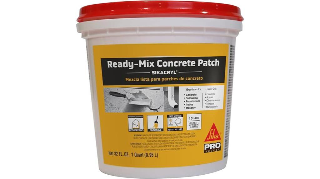 gray concrete patch solution