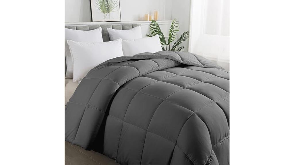 gray king size comforter