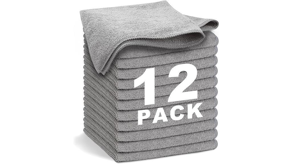 gray microfiber cleaning cloth