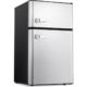 grey compact fridge with 3 2cu ft capacity 1