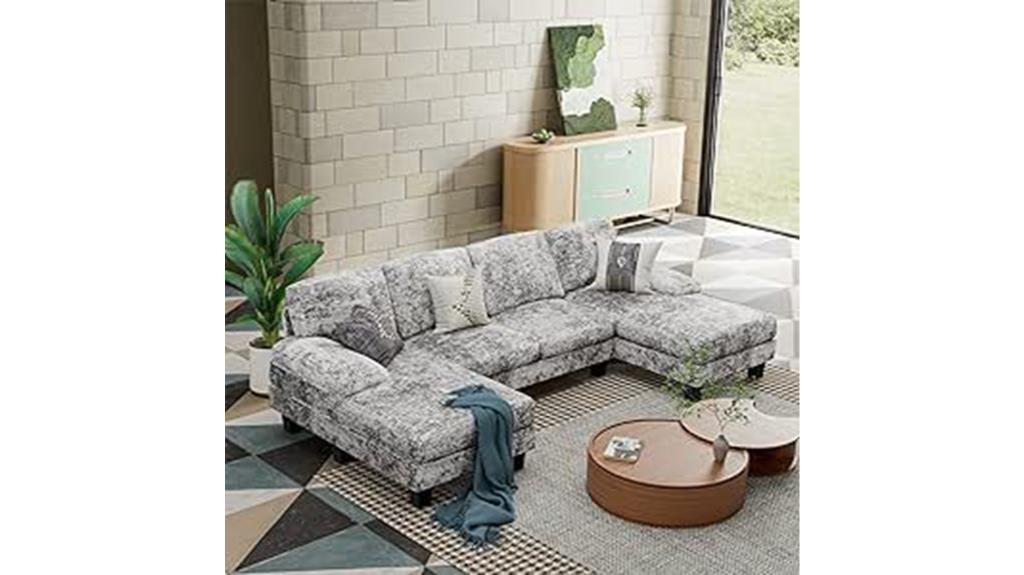 grey convertible sectional sofa