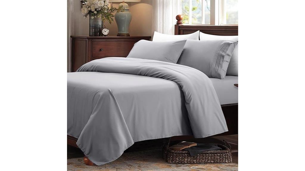 grey king size bed sheets
