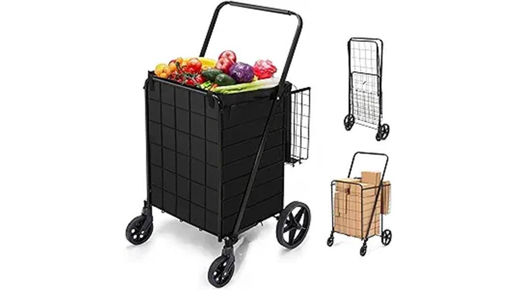 habutway shopping cart with wheels