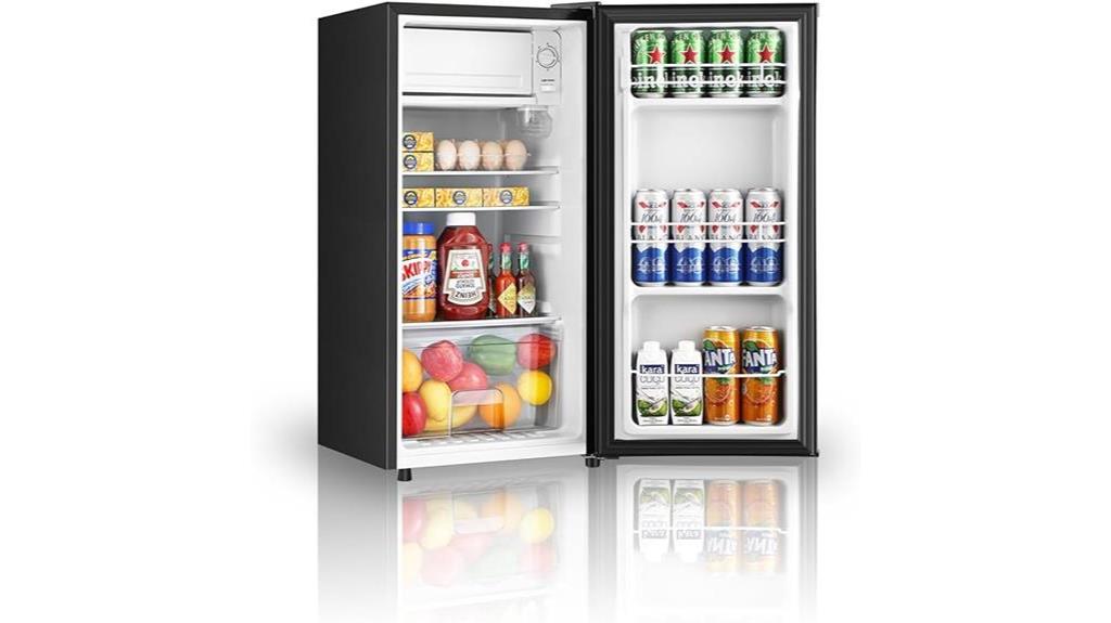 hailang mini fridge with freezer and temperature control