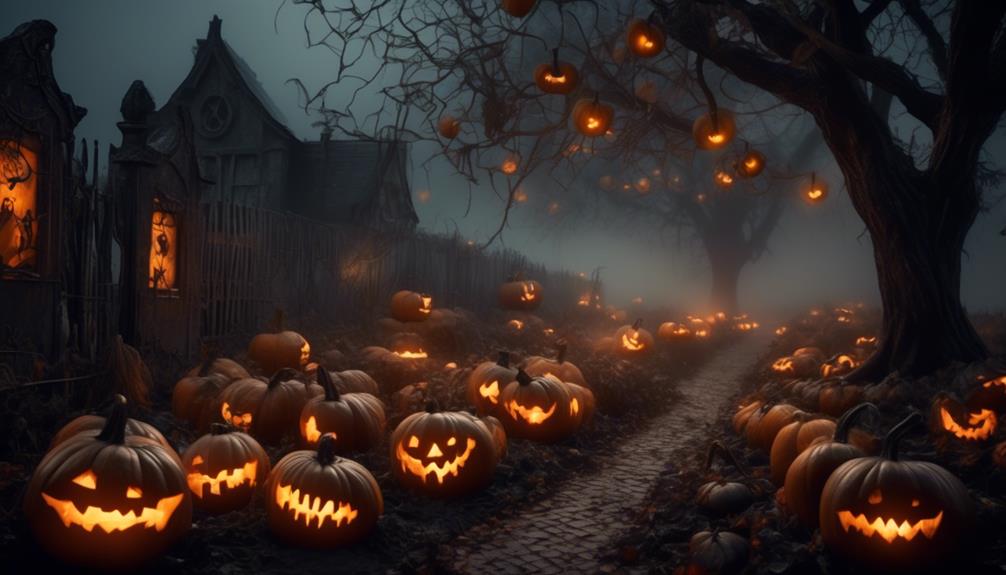 halloween haunted pumpkin patch
